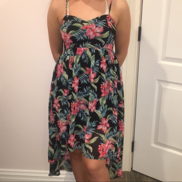 High low floral print dress - Picture 3 of 3